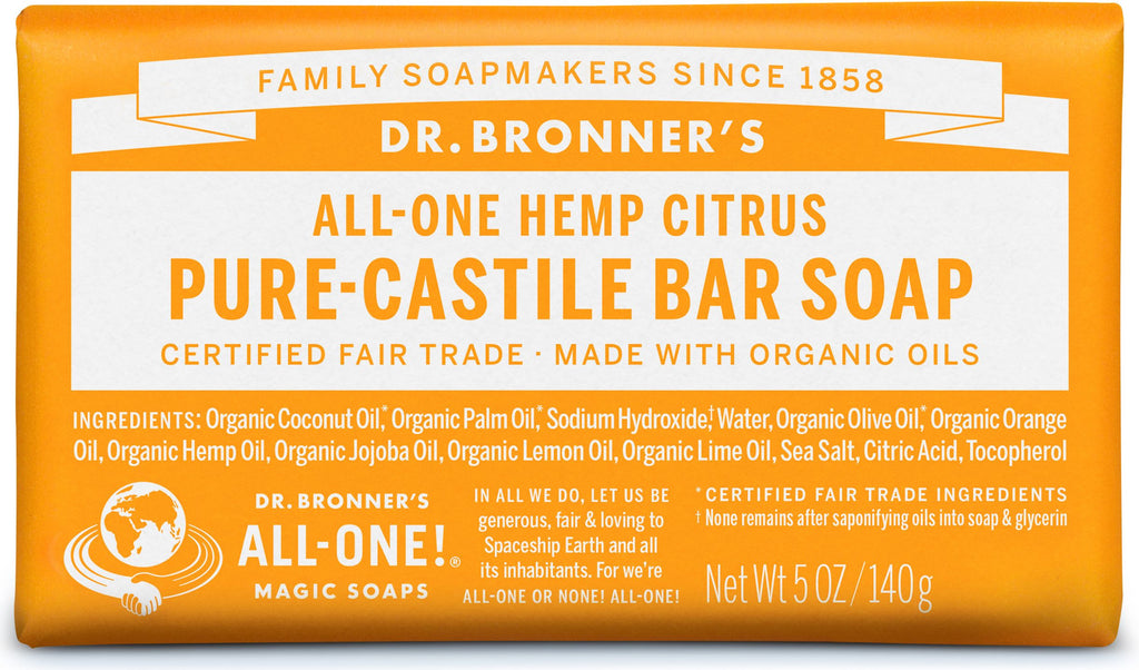 Hemp Peppermint Pure Castile Bar Soap